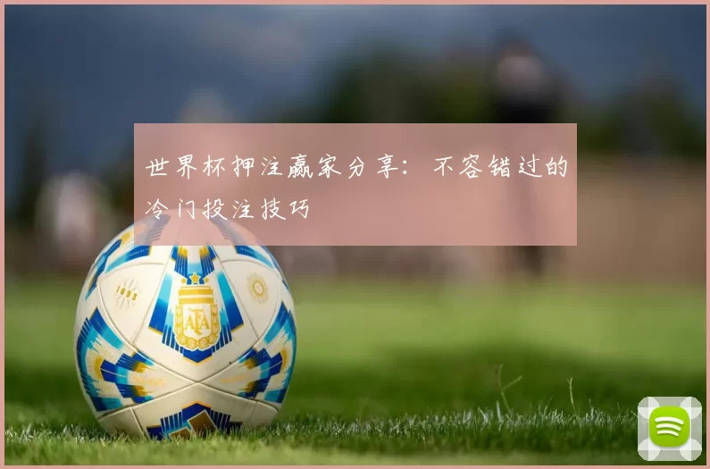 世界杯押注赢家分享:不容错过的冷门投注技巧